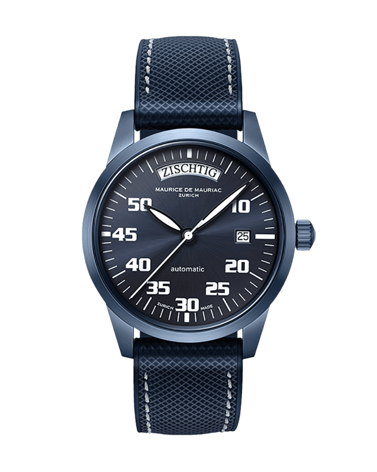 Automatik Uhr mit dunklem Zifferblatt und schwarzer PVD Beschichtung