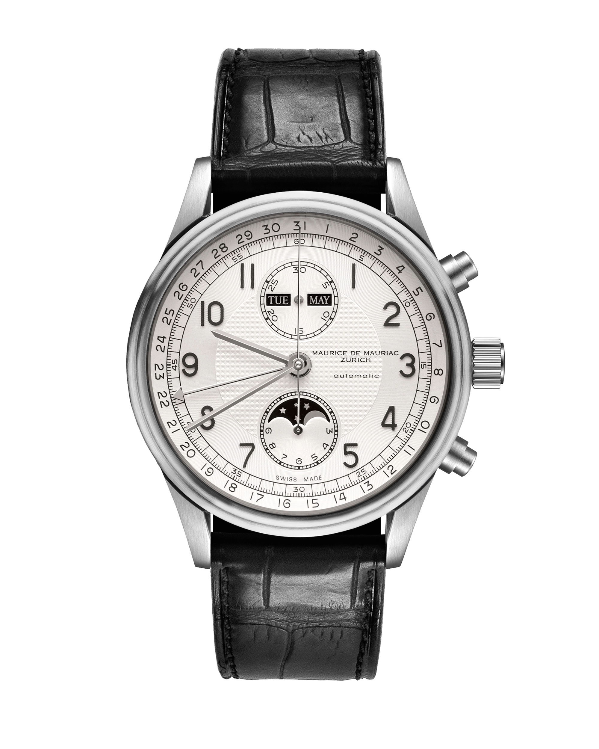 Chrono Classic Moon Stahl Weiss