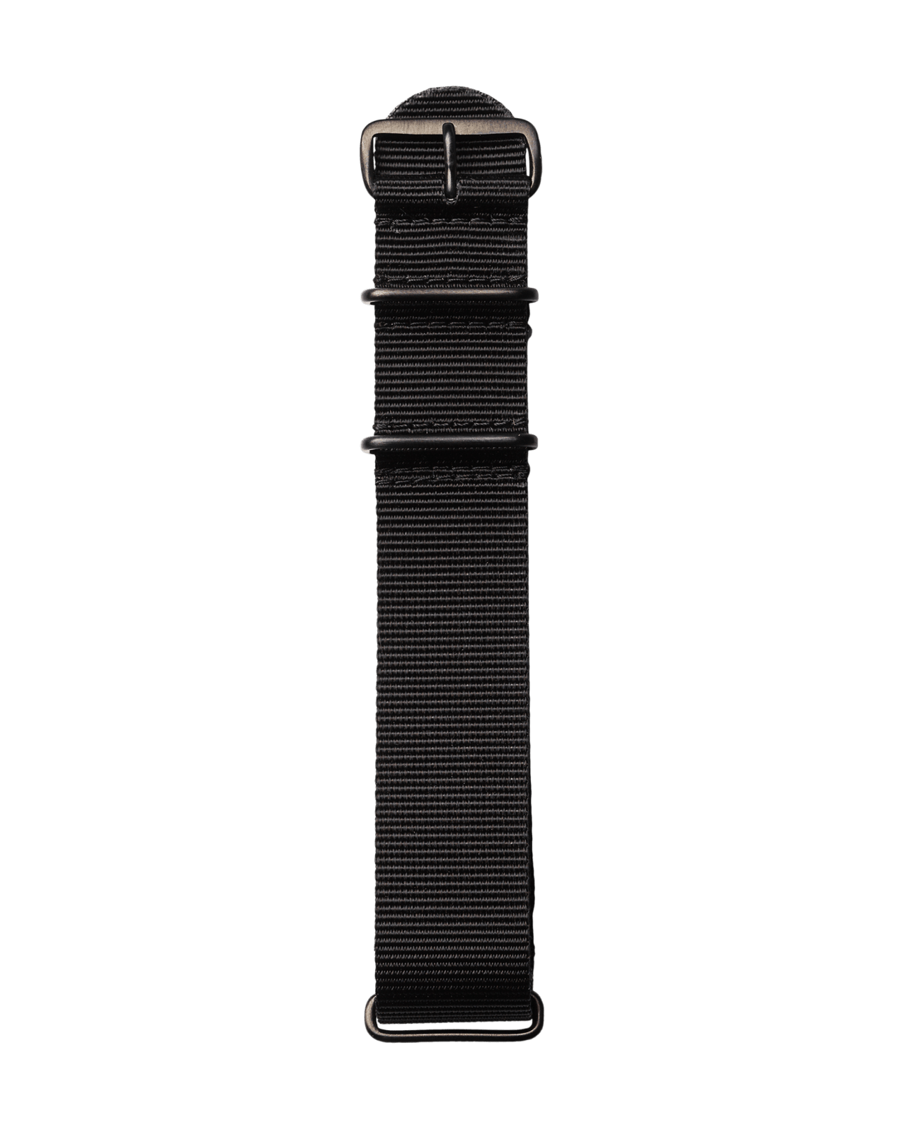 Textil Uhren Armband in schwarzer Farbe
