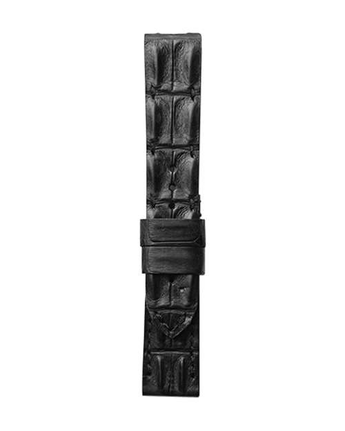 Black Hornback Croco Strap