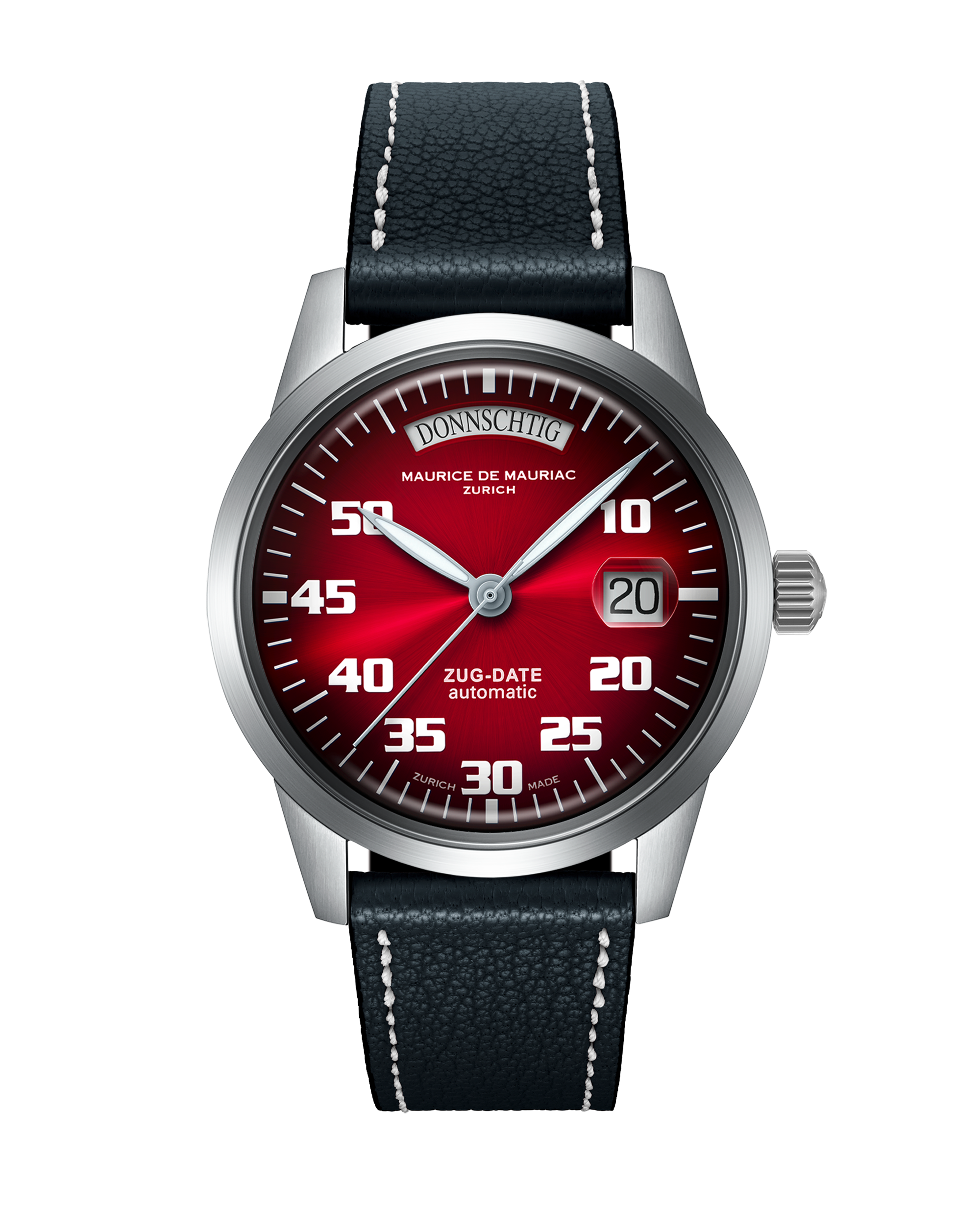 Automatic Modern: „Zug Date“ Kirschrot