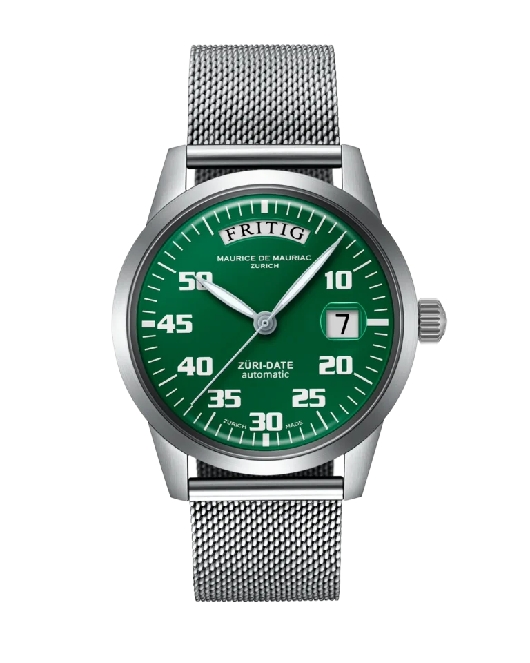 Automatic Modern: „Züri Date“ Grün mit Milanese