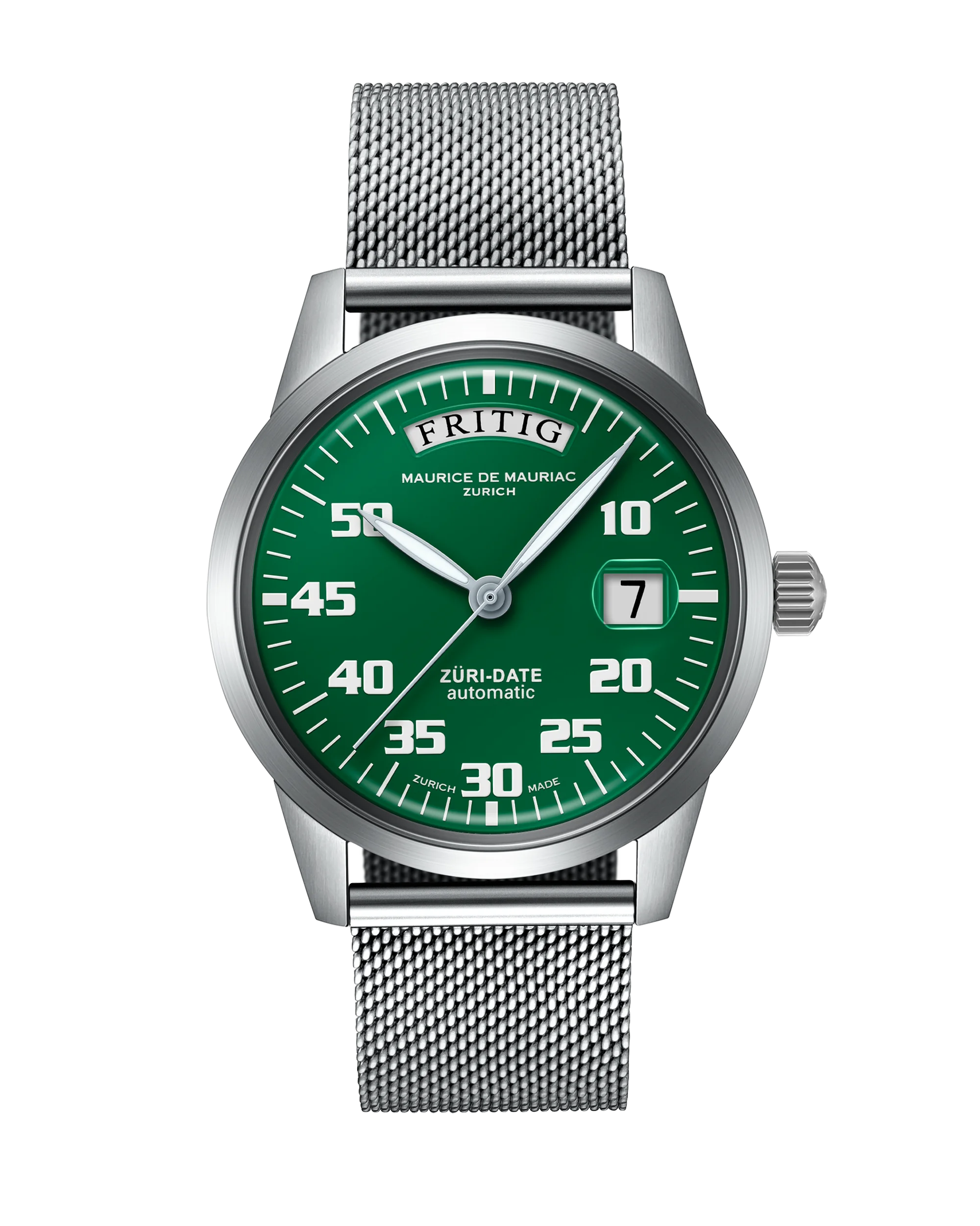 Automatic Modern: „Züri Date“ Grün mit Milanese