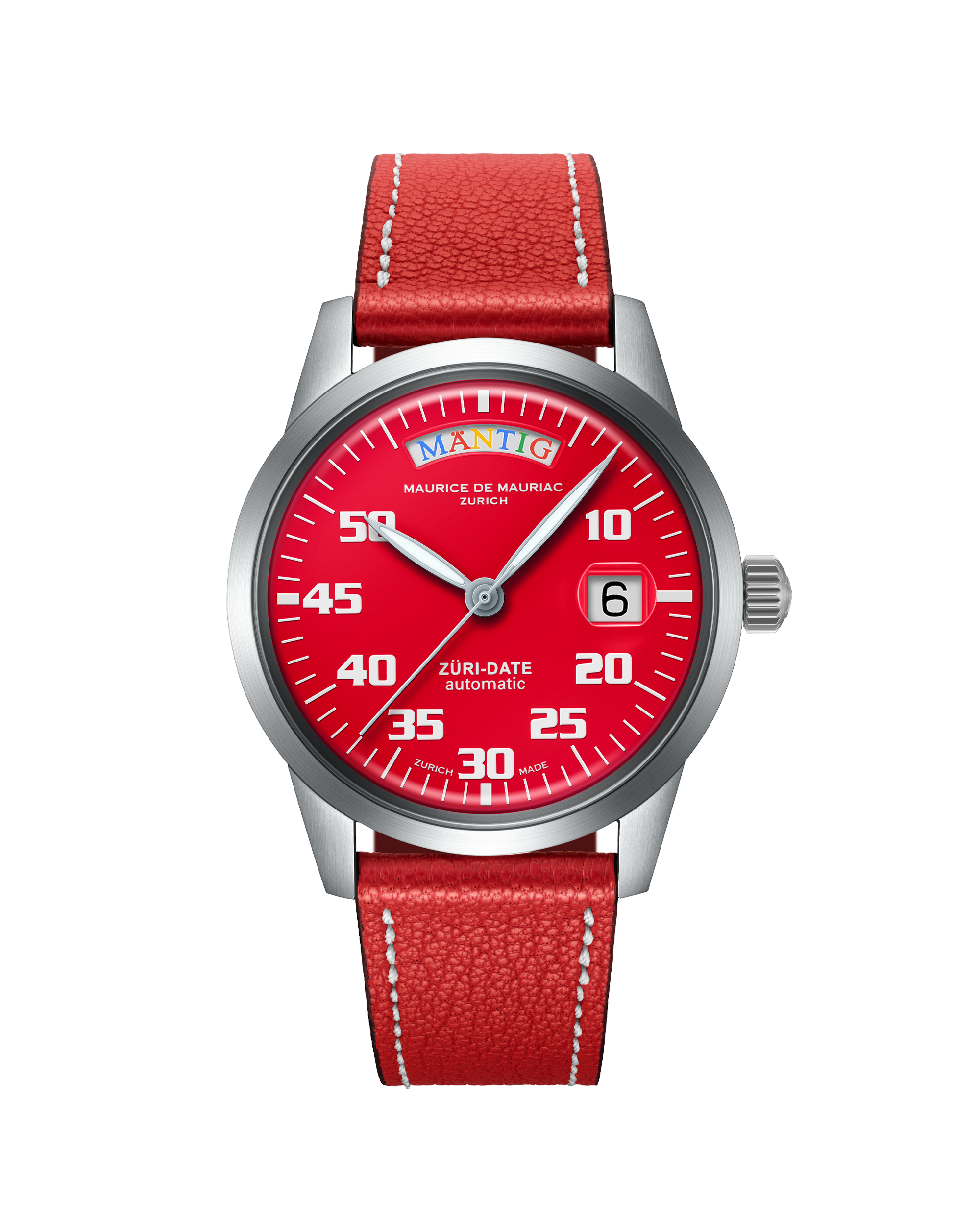 Automatic Modern: „Züri Date“ WATCHES@ Limited Edition ROT