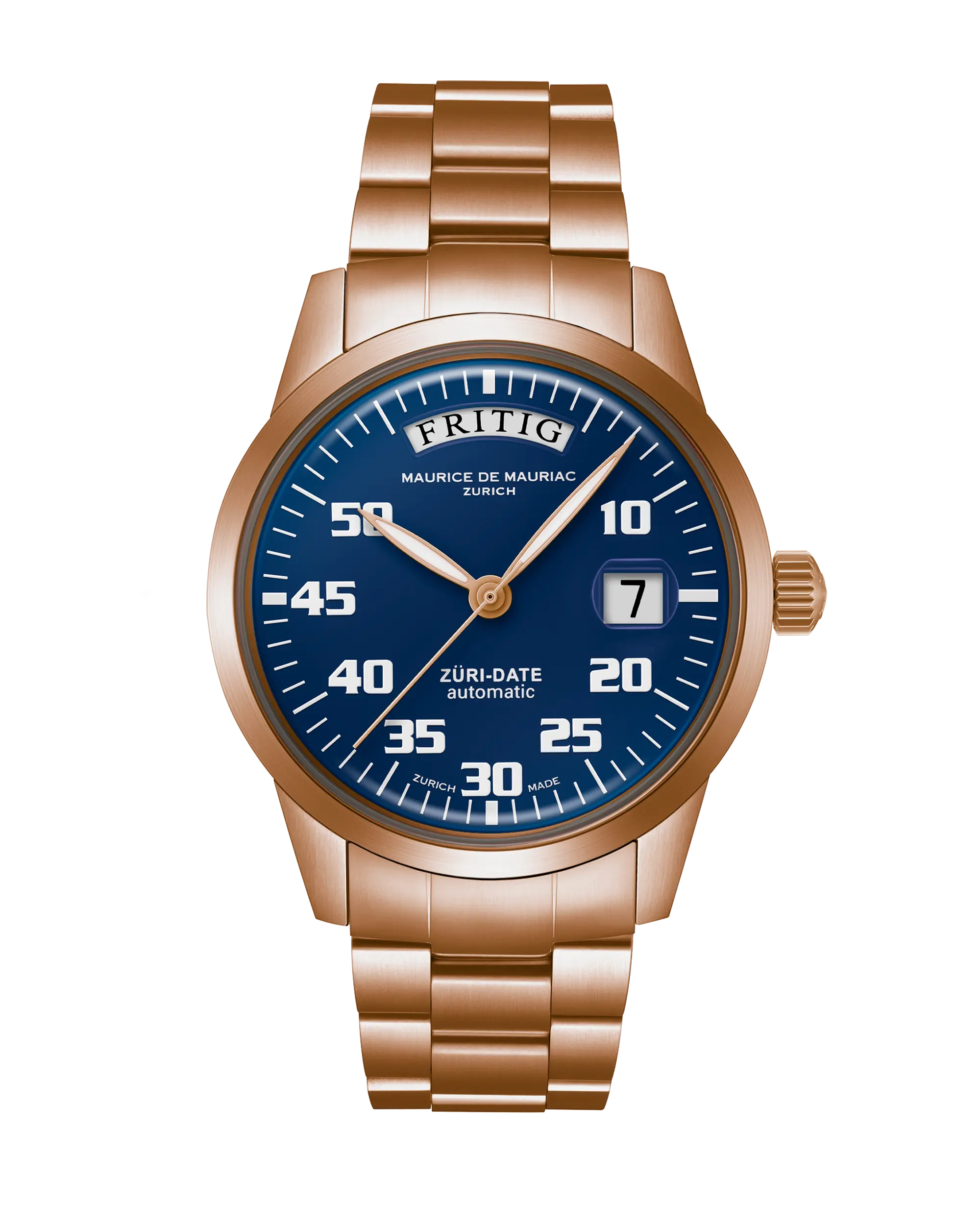 Automatic Modern: „Züri Date“ Bronze Blau