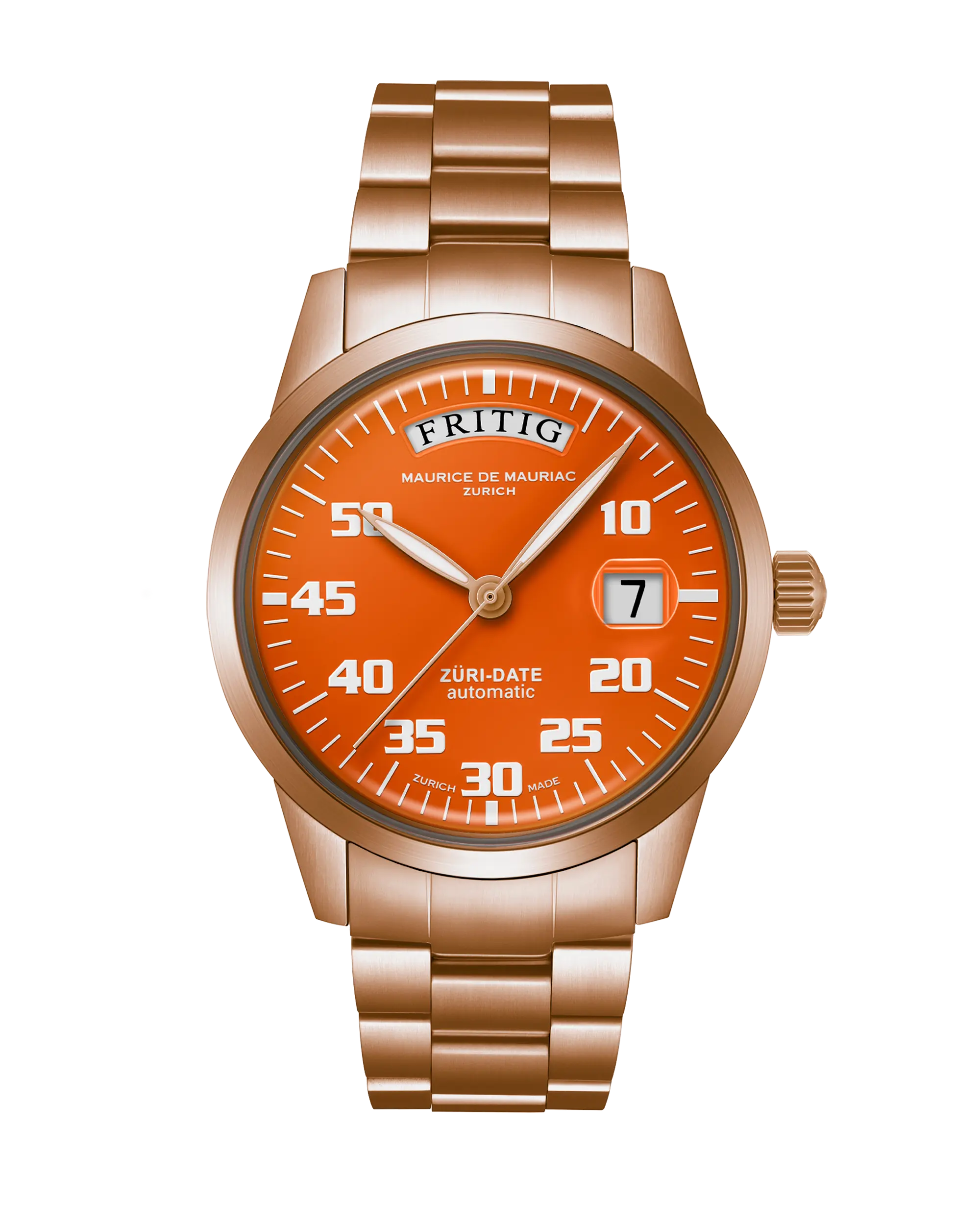 Automatic Modern: „Züri Date“ Bronze Orange