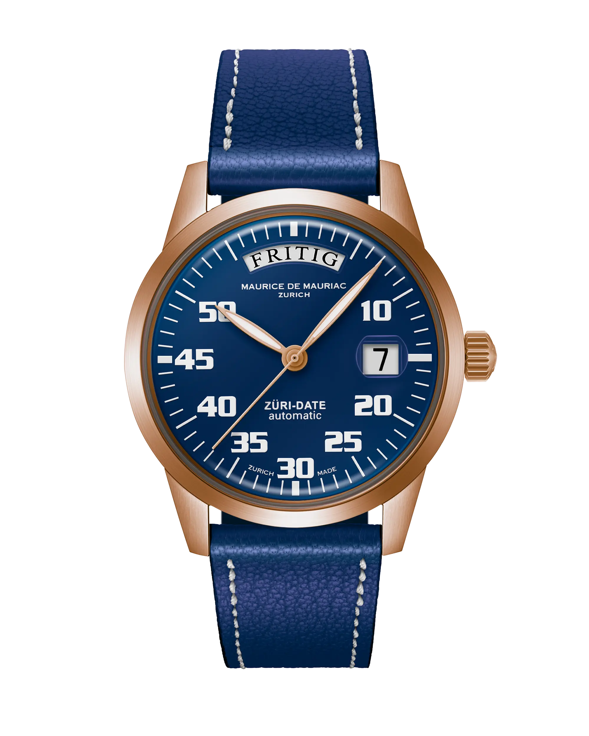 Automatic Modern: „Züri Date“ Bronze Blau