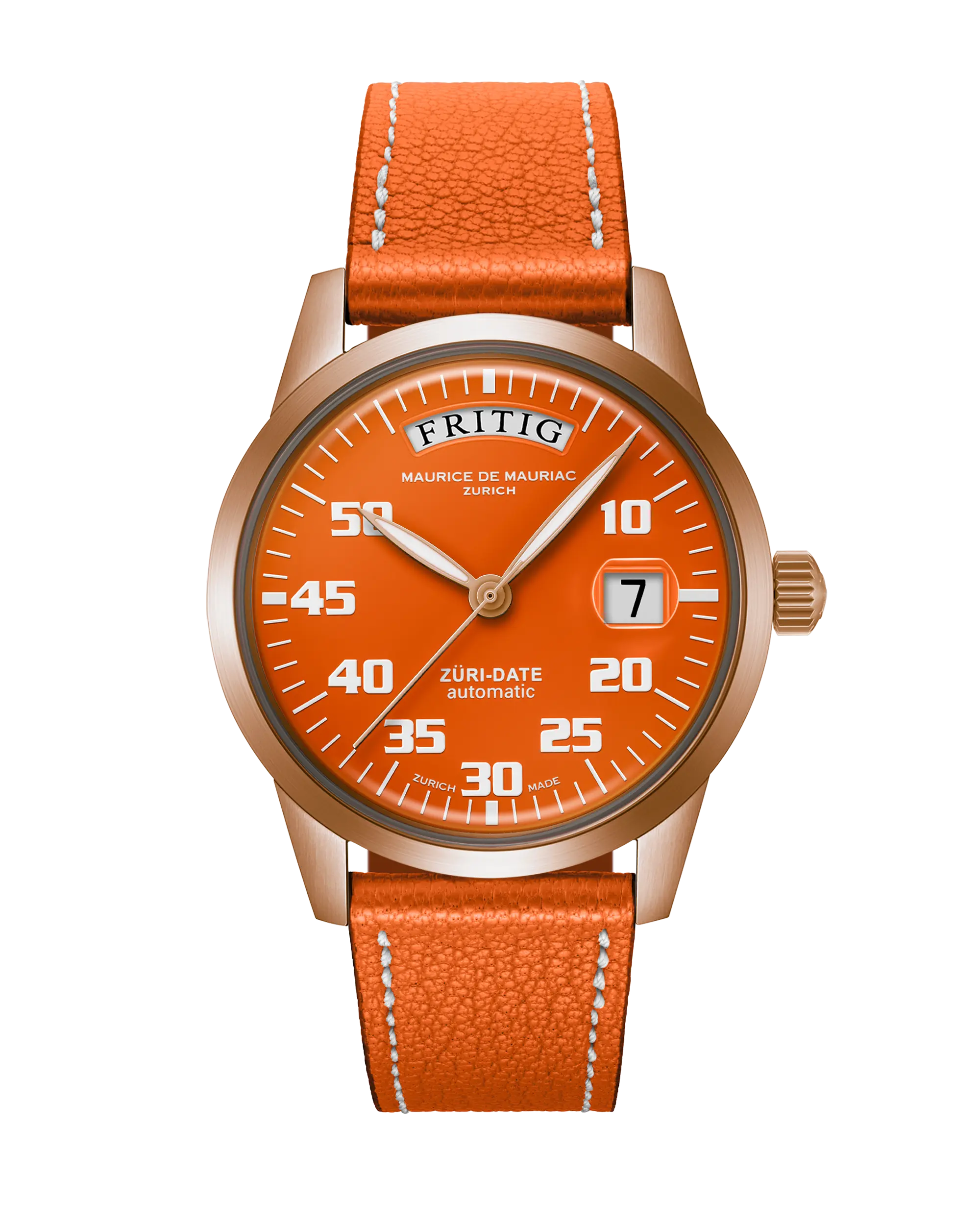 Automatic Modern: „Züri Date“ Bronze Orange
